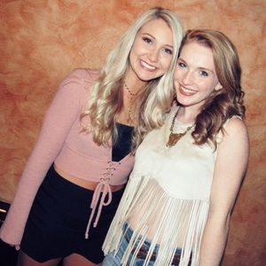 Pink sweater crop top